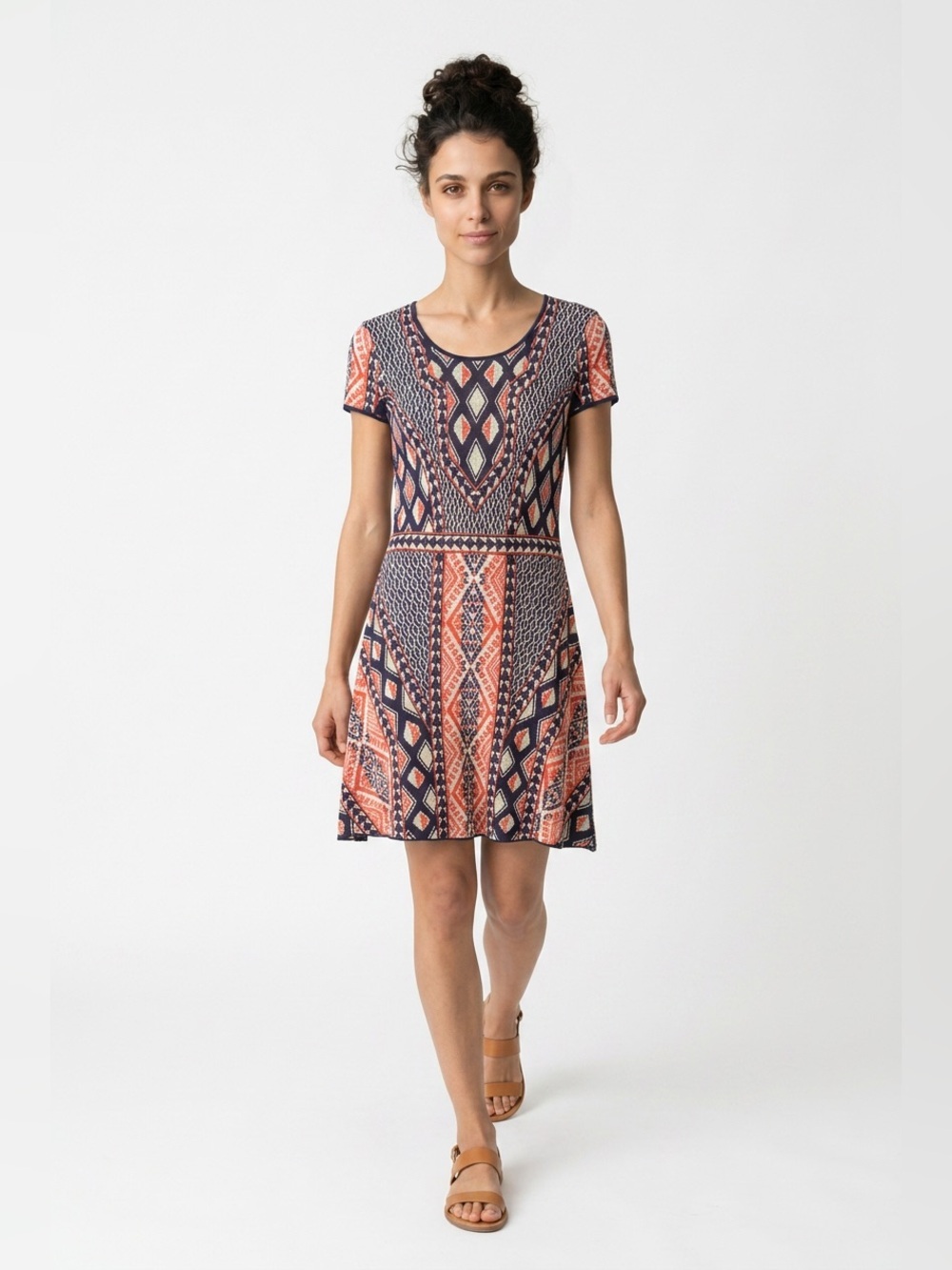 BCBG Silk Cotton knit dress